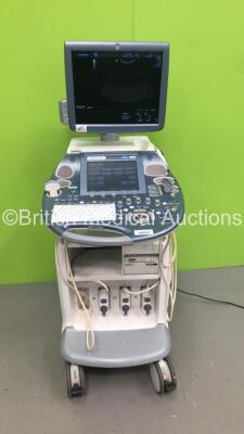 GE Voluson E8 Expert Flat Screen Ultrasound Scanner * Mfd - 05/2015* Software Version - EC250 with 3 x Transducers / Probes (1 x C4-8-D *Mfd - 01/2012*, 1 x C1-5-D *Mfd - 04/2015* and 1 x IC5-9-D *Mfd - 03/2015* and Sony UP-D898MD Digital Graphic Printer 