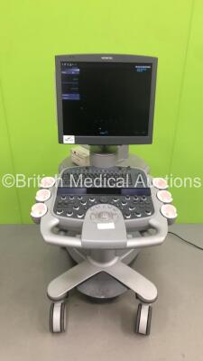 Siemens Acuson S2000 Flat Screen Ultrasound Scanner Model No 10041461 Software Version 400.1.022 Product Version VC25E with Mitsubishi P93D Printer (Powers Up) * SN 205290 * * Mfd 2011 * *IR404*