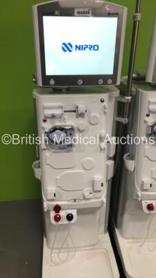 2 x Nipro Corporation Surdial X Dialysis Machines Version 1.506 with Hoses (Both Power Up) * Mfd 2017 * - 3