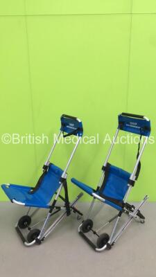 2 x Ferno Saver Safe Evacuation Chairs **Stock Photo Used**