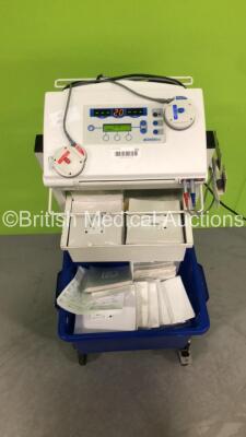 Huntleigh BD4000XS Fetal Monitor on Stand with 1 x US1 Transducer,1 x TOCO Transducer,1 x Control Finger Trigger and Job Lot of Printer Paper (Powers Up) - 2