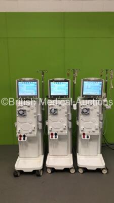 3 x Nipro Corporation Surdial X Dialysis Machines Version 1.506 with Hoses (All Power Up) * Mfd 2017 *