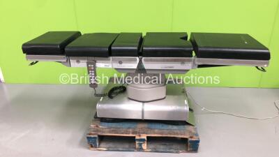 Eschmann RX500 Electric Operating Table Ref 80-600-10 with Cushions and Controller (Powers Up) * SN R5AC-6I-1416 * On Pallet *