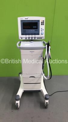 Maquet Servo i Ventilator Model No 6487800 System Version v8.0 System Software Version v8.00.01 Total Operating Hours 72252 with Hoses (Powers Up) * SN 59244 * - 2