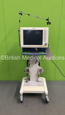 Drager Evita XL Ventilator Ref 8414900-34 Software Version 07.06 Running Hours 67354 with Hoses (Powers Up-Cracks to Casing-See Photos) *GL* * SN ARZC-0129 * * Mfd 2008