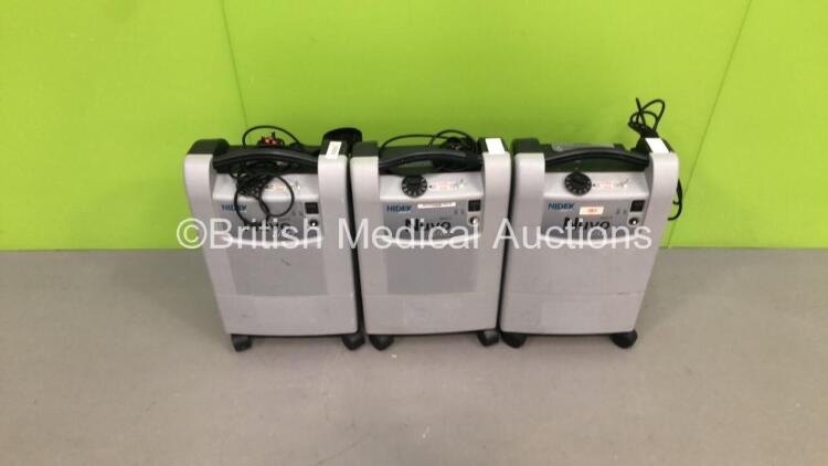 3 x Nidek Medical Nuvo Lite 3 Mark 5 Oxygen Concentrators (All Power Up)