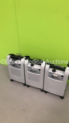 3 x Nidek Medical Nuvo Lite 3 Mark 5 Oxygen Concentrators (All Power Up) - 3
