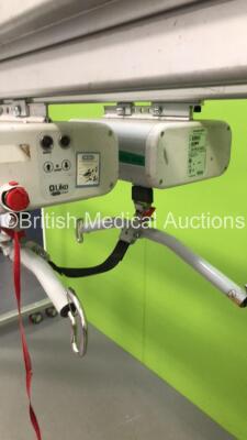 Liko FreeSpan Electric Patient Gantry Hoist with Controller * Damaged Cable - See Photos * (No Power) - 5