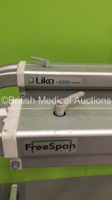 Liko FreeSpan Electric Patient Gantry Hoist with Controller * Damaged Cable - See Photos * (No Power) - 8