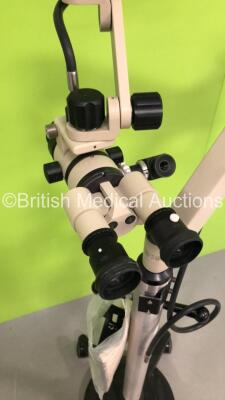 Global Surgical Microscope with 2 x 10x Eyepieces,M1028-250 Lens and Manual on Stand (Unable to Test Due to No Light Source) - 4