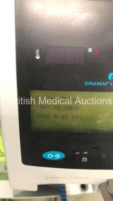 Dinamap Compact TS Patient Monitor on Stand with 1 x BP Hose (Powers Up with Error) - 5