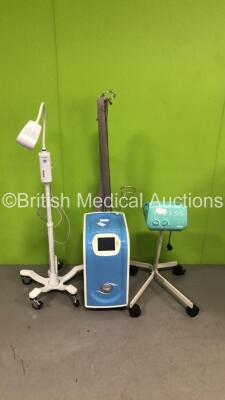 Mixed Lot Including 1 x Welch Allyn Patient Examination Light on Stand * Damaged *,1 x Ameda Egnell Elite Breast Pump and Paxman Scalp Cooler * SN 05219 * - 2