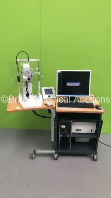 Heidelberg Engineering HRA Spectralis OCT System Rev 1.6.0.0 with Monitor,Keyboard and CPU (Powers Up) * SN Spec-Cam-01935-S1300 * * Mfd June 2009 *