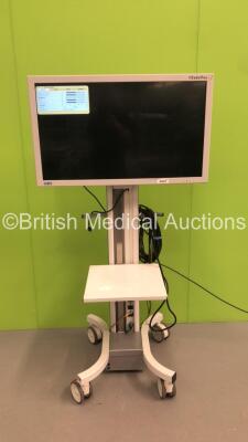 NDS EndoVue Viewing Monitor Model BC-WU42-A1417 on Trolley (Powers Up-Scratches to Screen-See Photos) * SN 11-180084 *