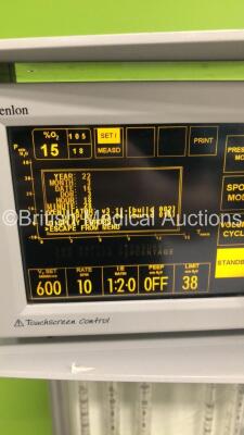 InterMed Penlon Prima SP Anaesthesia Machine with InterMed Penlon AV 900 Ventilator Software Version v.3.11 (Build 002 ) / Display Version v3.04 (Build 016 ),Absorber,Bellows,Oxygen Mixer and Hoses (Powers Up) - 4