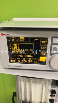 InterMed Penlon Prima SP Anaesthesia Machine with InterMed Penlon AV 900 Ventilator Software Version v.3.11 (Build 002 ) / Display Version v3.04 (Build 016 ),Absorber,Bellows,Oxygen Mixer and Hoses (Powers Up) - 5