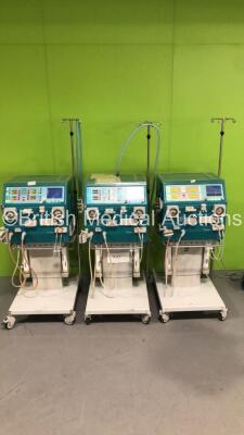 3 x Gambro AK 200 Ultra S Dialysis Machines Version 11.11 / 11.20 with Hoses (All Power Up) * SN 23930 / 22464 / 22058 * - 2