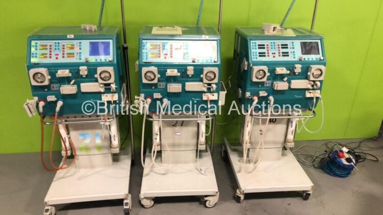 3 x Gambro AK 200 Ultra S Dialysis Machines Version 11.11 with Hoses (2 x Power Up) * SN 14525 / 20474 / 21294 *