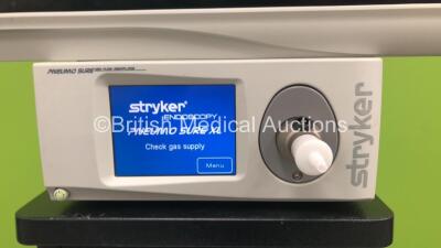 Stryker Stack Trolley with Stryker Vision Elect HDTV Surgical Monitor, Stryker Pneumo Sure High Flow Insufflator, Stryker SDC HD Information Management System, Stryker 1288 HD High Definition Camera Control Unit, Stryker L9000 LED Light Source and Stryker - 3