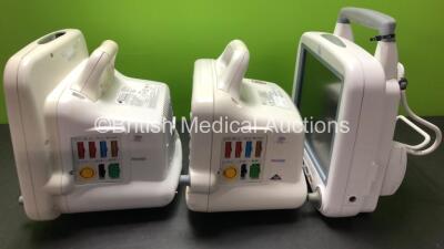 Job Lot Including 1 x GE Dash 4000 Patient Monitor (Some Missing Casing - See Photo) 1 x GE Dash 3000 Patient Monitor and 1 x GE Transport Pro Monitor (All Power Up) - 6