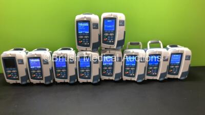 10 x Carefusion Alaris VP Plus Guardrails Infusion Pumps (All Power Up)