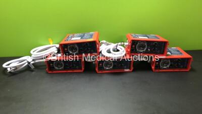 5 x paraPAC 200D MR Compatible Ventilators with 5 x Hoses