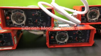 5 x paraPAC 200D MR Compatible Ventilators with 5 x Hoses - 3