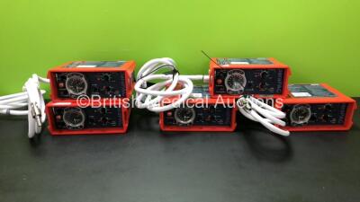 5 x paraPAC 200D MR Compatible Ventilators with 5 x Hoses