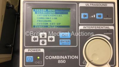 Mixed Lot Including 3 x EMS Combination 850 Ultrasound and Interferential Units (All Power Up) and 1 x Horwell Neurothesiometer - 4