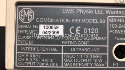 Mixed Lot Including 3 x EMS Combination 850 Ultrasound and Interferential Units (All Power Up) and 1 x Horwell Neurothesiometer - 7