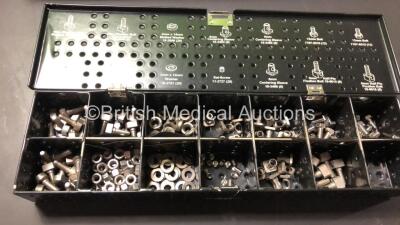 2 x Smith+Nephew Taylor Spatial Frame Pins & Wires Sets 7107-0492 and 2 x Taylor Spatial Frame Rings Trays 7107-0490 (Some Missing Pieces and No Lids) - 4