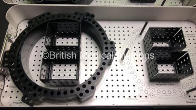 4 x Taylor Spatial Frame Rings 7107-0490 Trays (Some Missing Pieces and No Lids) - 4