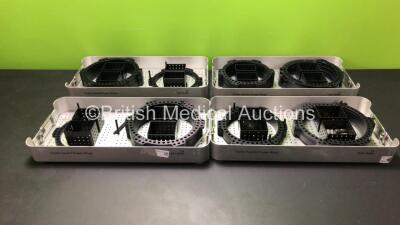 4 x Taylor Spatial Frame Rings 7107-0490 Trays (Some Missing Pieces and No Lids)