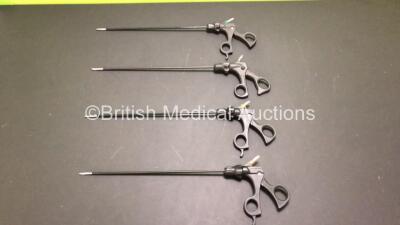 4 x Laparoscopic 5mm Instruments Including Scissors and Graspers