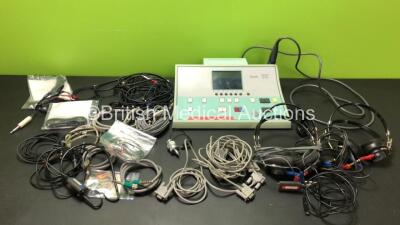 Kamplex KLT 25 Admittance Audiometer (Untested Due to No Power Supply) with Various Accessories Including 2 x Headsets and Cables