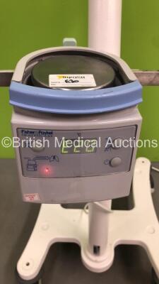 Acutronic Medical System Fabian Ventilator on Stand with Fisher and Paykel MR850AEK Humidifier (Powers Up with Error - See Pictures) **GL** - 3