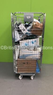 Cage of Consumables Including Ossur Miami J Advanced Neck Braces, Marshall Neo Peep Resuscitation Circuits and Salts Healthcare Confidence BE Bags (Cage Not Included - Out of Date)