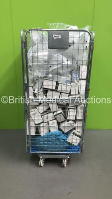 Large Mixed Cage Including Face Visor Masks,Disposable Masks and Assorted Ambulance Uniforms (Cage Not Included)