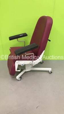 Promotal Mobile Therapy Chair with Armrests * Damage to Cushion-See Photos *