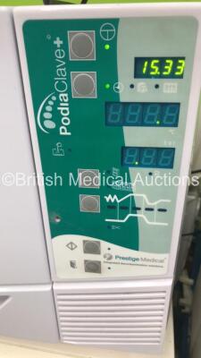 1 x Melag Vacuklav 31 B+ Autoclave and 1 x Prestige Medical PodiaClave Autoclave (Both Power Up) - 3