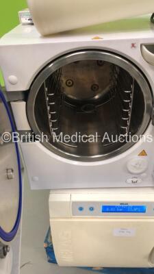 1 x Melag Vacuklav 31 B+ Autoclave and 1 x Prestige Medical PodiaClave Autoclave (Both Power Up) - 4