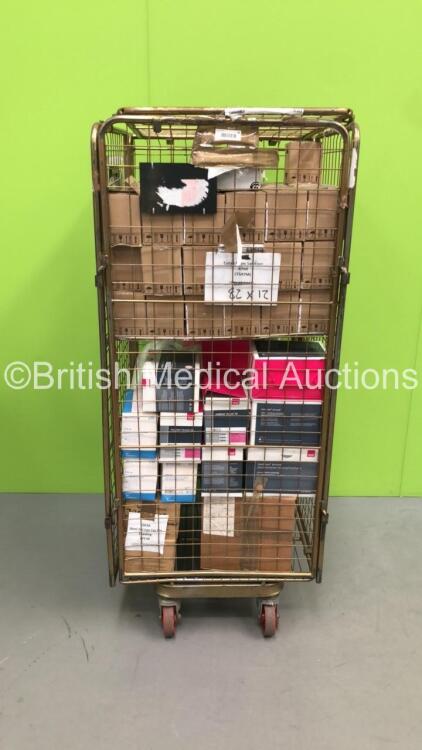 Cage of Mixed Consumables Including Cutan Complete Foam Hand Sanitizer, Type IIR Fluid Resistant Surgical Masks and Medi Anti Embolism Stockings (Cage Not Included - Out of Date)