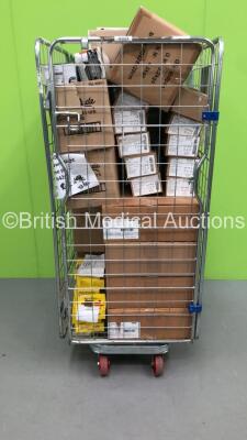 Cage of Mixed Consumables Including Coviden Shiley Laryngeal Tubes, Portex Spirometer Units and Swann Stitch Cutters (Cage Not Included - Out of Date)