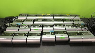 25 x ResMed Escape S9 CPAP Units with 25 x AC Power Supplies (All Power Up) *SN 23141438088, 23132162632, 23131250417, 22171006918, 23142339525, 22171859048, 22171700883, 2314387538, 22171043128, 23141644275, 23121372150, 22171041449, 23141565309, 2216139