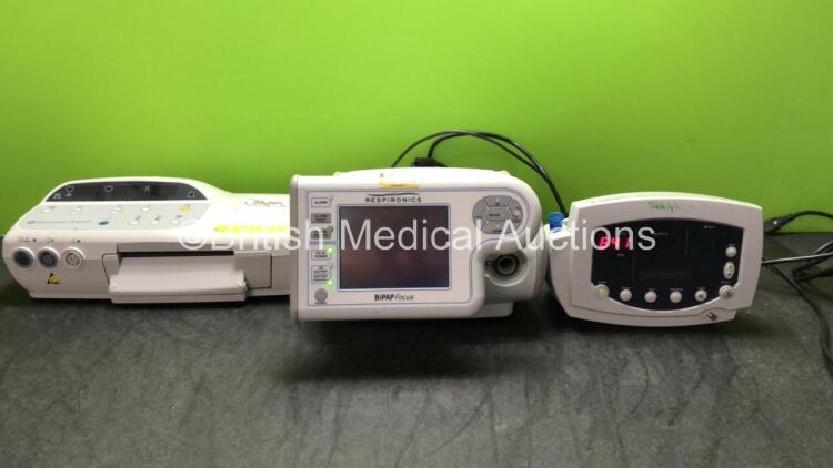 Mixed Lot Including 1 x GE Medical Corometrics 170 Series Fetal Monitor with 1 x AC Power Supply (Powers Up) 1 x Respironics BiPAP Focus Ventilator with 1 x AC Power Supply (Powers Up) 1 x Welch Allyn 53NTO Vital Signs Monitor (Powers Up) *SN JA119524, SA