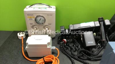 Mixed Lot Including 1 x Fisher & Paykel Neopuff Infant Resuscitator, 1 x BiS Model A-2000 Monitor with 1 x BiS DSC-XP Sensor Cable (Powers Up)1 x Keeler Wall Mounted Ophthalmoscope (No Power with Damaged Handle-See Photo) 1 x Philips Respironics BiPAP ST - 2