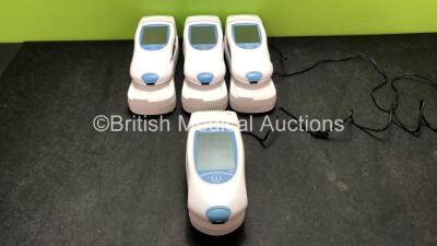 4 x Roche Coaguchek XS Plus Blood Monitoring Units with 3 x Docking Station and 2 x Power Supplies (All Power Up)