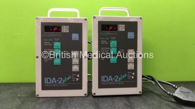 2 x IDA-2 Plus Infusion Device Analyzers (Both Power Up)