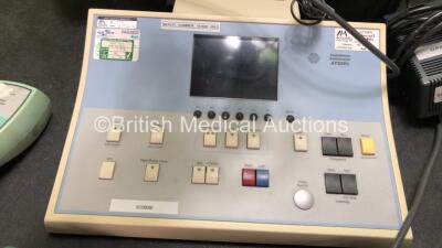 Job Lot Including 1 x Interacoustics AT235h Impedance Audiometer with 1 x Headphones and 1 x AC Power Supply in Carry Bag (No Power) 2 x Kamplex KS 5 Paediatric Audiometers (Both Untested Due to Missing Power Supplies, 1 with Missing Dials-See Photos) 2 x - 2