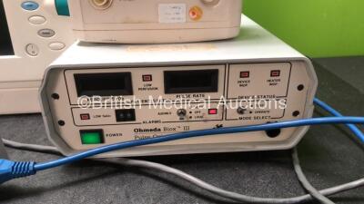 Mixed Lot Including 1 x Datascope Passport Patient Monitor Including ECG/EKG, IBP1, IBP2, CO2, SpO2 and Printer Options (Untested Due to Missing Power Supply) 1 x Datex Ohmeda S/5 Patient Monitor Including ECG, SpO2, NIBP and T Options with 1 x AC Power S - 4